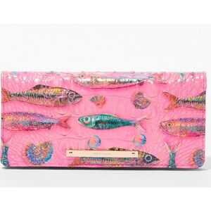 Brahmin Limited Edition Melbourne Pink Sardine Addy Wallet NWT
